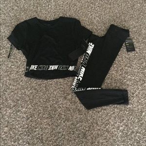 ISO nike Aop mash logo crew or wind breaker